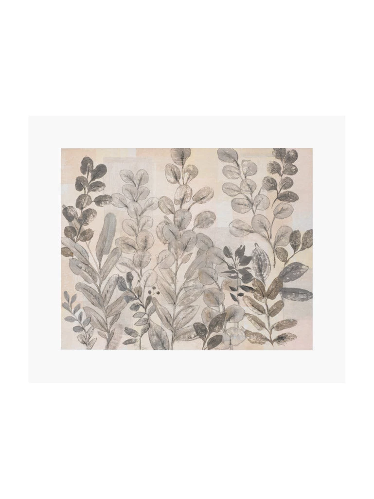 Zig Zag Art Leaf Pattern Art Print