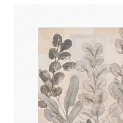 Zig Zag Art Leaf Pattern Art Print