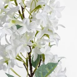 Silka Faux Pure White Lilac Faux Stems