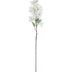 Silka Faux Pure White Lilac Faux Stems