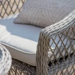 Gallery Direct Drop Ship Garden Seating Limoges 6 Seater Oval Dining Set Stone