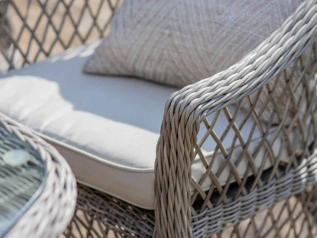 Gallery Direct Drop Ship Garden Seating Limoges 6 Seater Oval Dining Set Stone