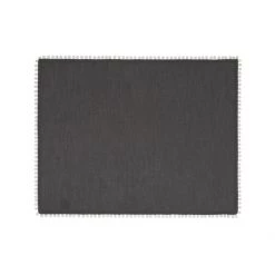 Magic Linen Charcoal Grey Linen Bobble Placemats