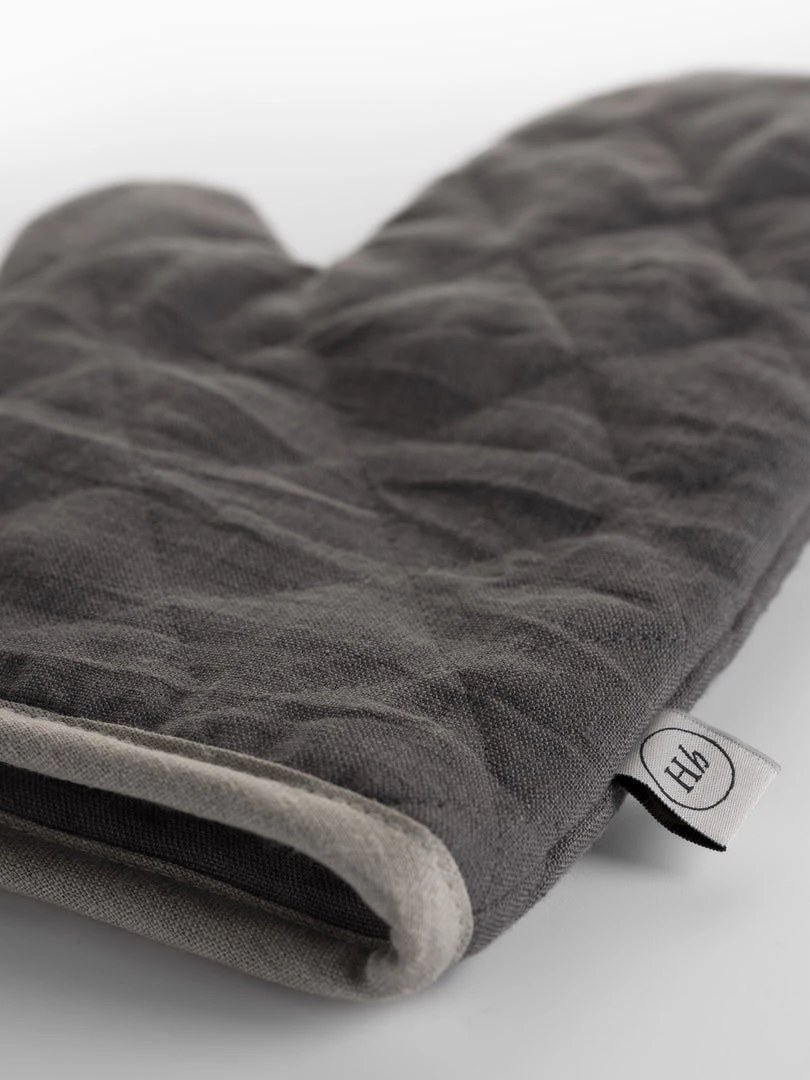 Magic Linen Sale Oven Glove Charcoal Grey