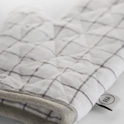 Magic Linen Sale Oven Glove Charcoal Grid