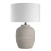 Quaint & Quality New Lisbon Grey Table Lamp Cylinder Shade