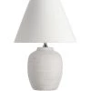 Quaint & Quality Lisbon White Table Lamp Empire Shade
