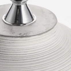 Quaint & Quality Lisbon White Table Lamp Empire Shade