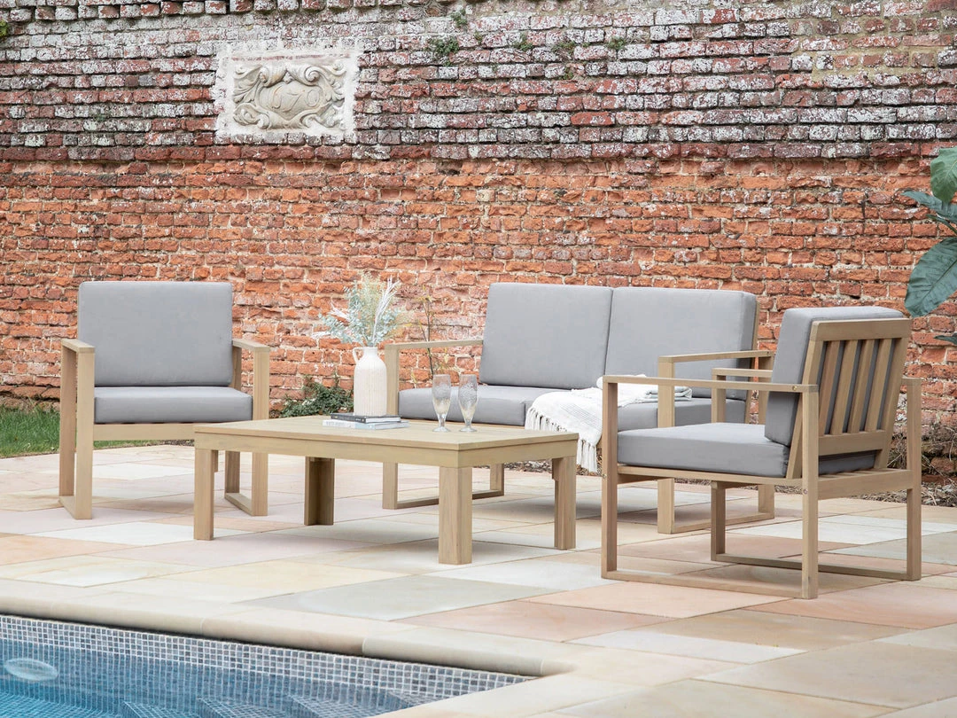 Gallery Direct Drop Ship Longbeach Lounge Set Garden Seating