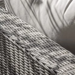 Gallery Direct Drop Ship Garden Seating Luca Garden Chaise Sofa And Chair Set - Grey