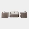 Gallery Direct Drop Ship Luca Square Garden Sofa Set - Natural
