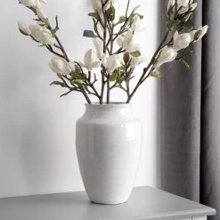 Amanranthine Faux Stems Magnolia Budded Branch