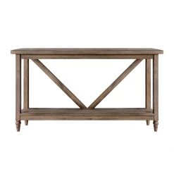 Gallery Direct Drop Ship Manor Trestle Console Table