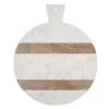 Be Home Marble & Wood Stripe Round Board