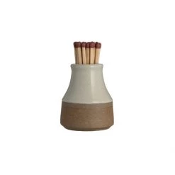 Morgan & Wright Stoneware Match Holder & Striker Candles & Holders