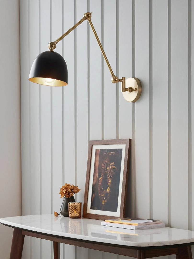 Gallery Direct Drop Ship Meha Wall Light - Antique Brass Wall Lights