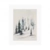 Zig Zag Art Misty Forest Art Print