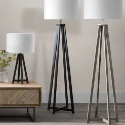 Pacific Drop Ship Morecambe Floor Lamp - Black Floor Lamps