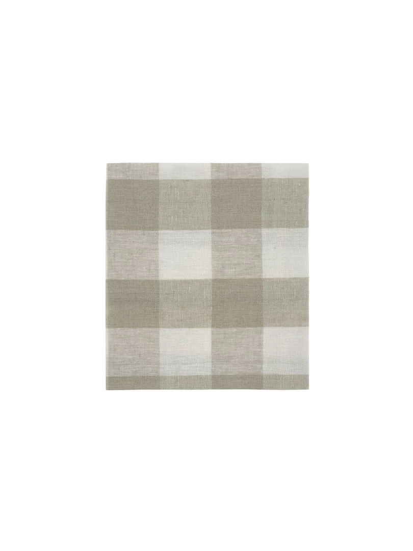 Hudson Home Oatmeal Gingham Tea Towel
