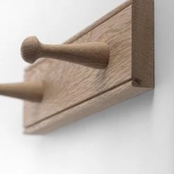 Creamore Mill Oak Peg Rail - Natural Storage