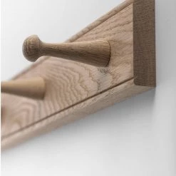 Creamore Mill Oak Peg Rail - Natural Storage
