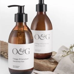 Hudson Home Soap & Cleaning Orange & Geranium Hand & Body Wash