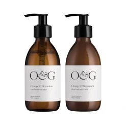 Bundle Soap & Cleaning Orange & Geranium Wash & Lotion Duo