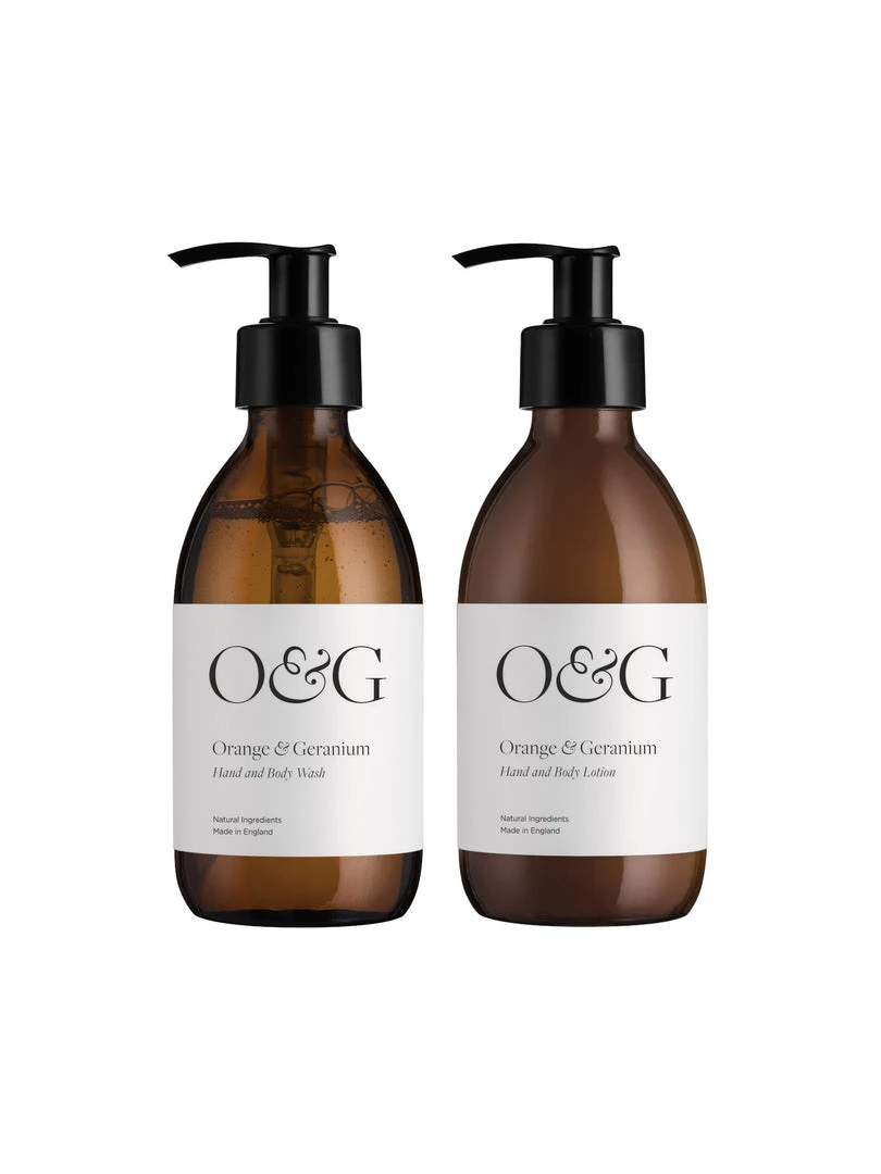 Bundle Soap & Cleaning Orange & Geranium Wash & Lotion Duo