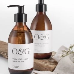 Bundle Soap & Cleaning Orange & Geranium Wash & Lotion Duo