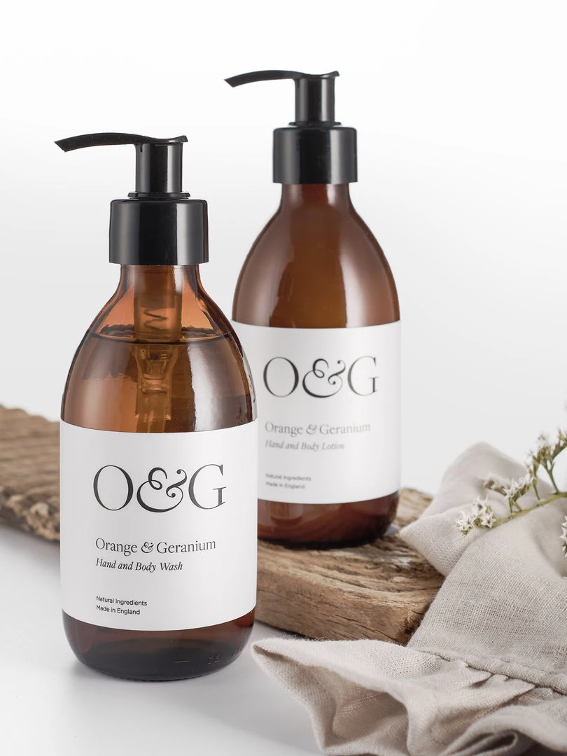 Bundle Soap & Cleaning Orange & Geranium Wash & Lotion Duo