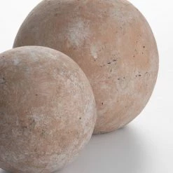Quaint & Quality Rustic Terracotta Sphere - Medium Sale