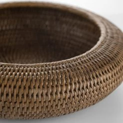 Roudham Trading Natural Rattan Round Bowl