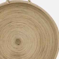 Hudson Home Rattan Braided Tray