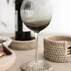 Roudham Trading Kitchen Rattan Coaster Set