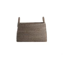 Roudham Trading Grey Rattan Magazine Holder