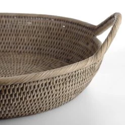 Roudham Trading Rattan Tray Large Oval Trays