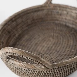 Roudham Trading Trays Rattan Oval Tray