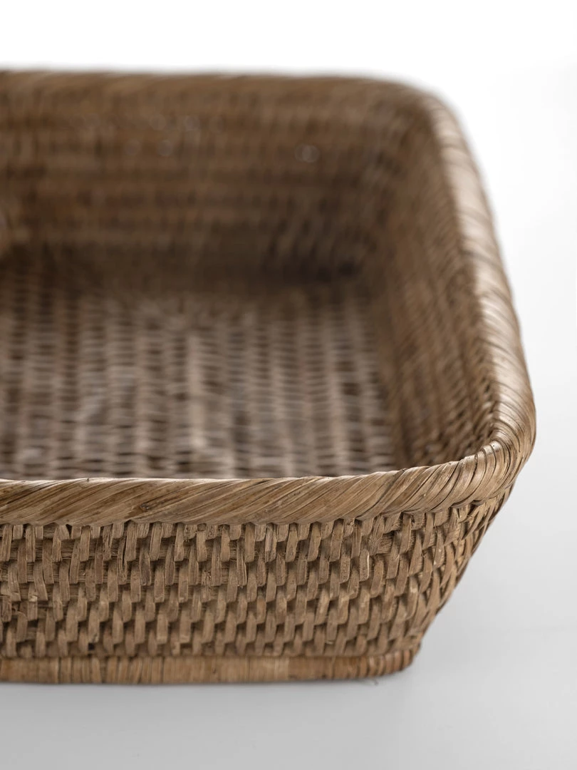 Roudham Trading Natural Rattan Small Basket Storage