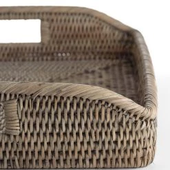Roudham Trading Trays Rattan Tray - Square