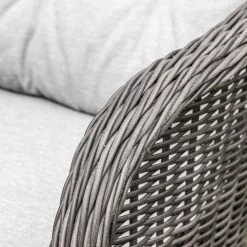 Gallery Direct Drop Ship Garden Seating Rennes 2 Seater Garden Bistro Set - Grey