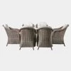 Gallery Direct Drop Ship Garden Seating Rennes 6 Seater Garden Dining Set - Natural