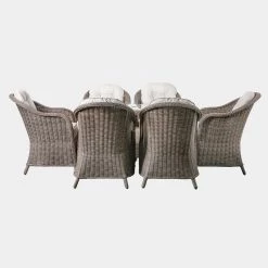 Gallery Direct Drop Ship Garden Seating Rennes 6 Seater Garden Dining Set - Natural