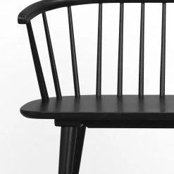 Rowico Drop Ship Ridgewood Bench - Black Dining