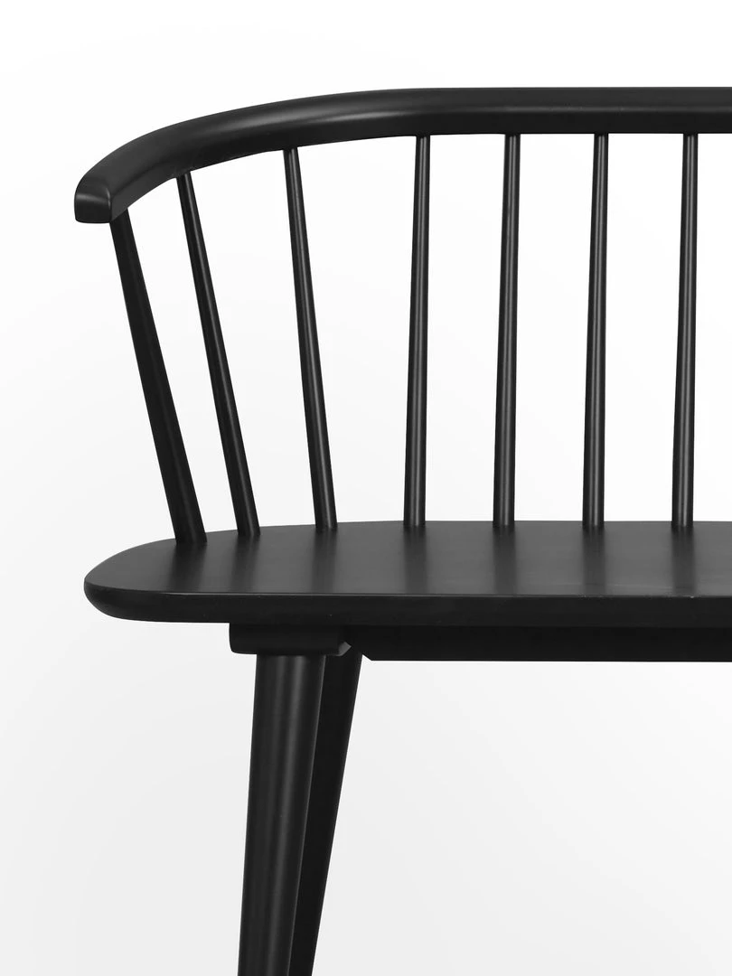 Rowico Drop Ship Ridgewood Bench - Black Dining