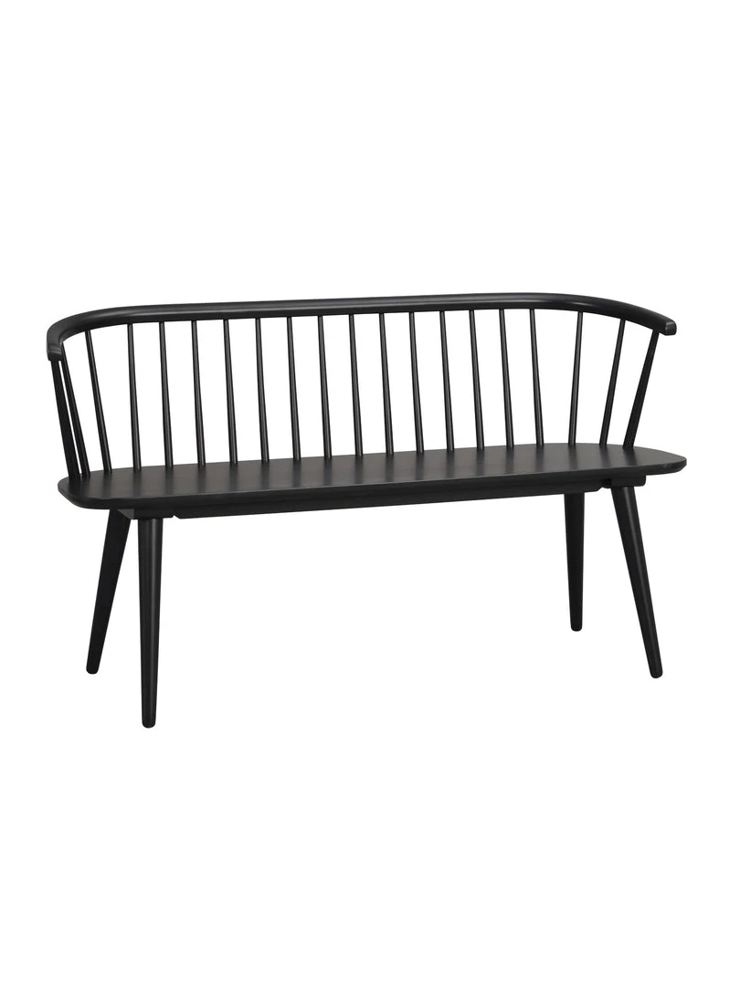 Rowico Drop Ship Ridgewood Bench - Black Dining