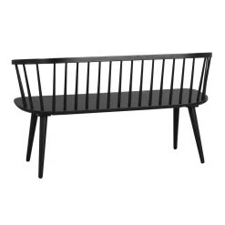 Rowico Drop Ship Ridgewood Bench - Black Dining