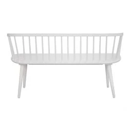 Rowico Drop Ship Ridgewood Bench - White Dining