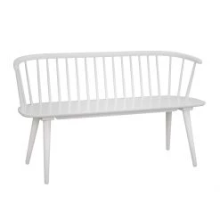Rowico Drop Ship Ridgewood Bench - White Dining