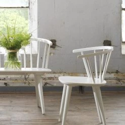 Rowico Drop Ship Ridgewood Chair - White Set Of 2 Dining