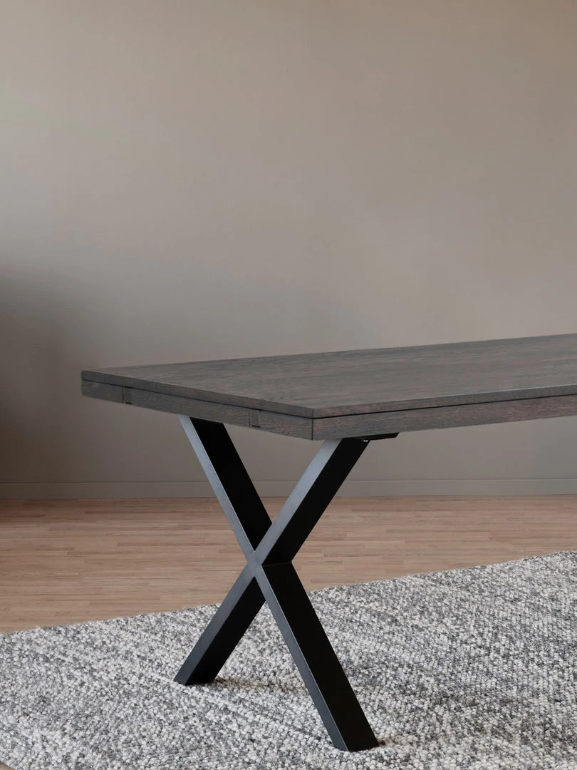 Rowico Drop Ship Ridgewood X-Leg Table - Dark Oak Coffee & Side Tables